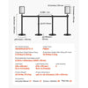 VEVOR Stanchion Post, 8 Pcs Stanchions with Retractable Belts, Carbon Steel Black Stanchions Queue with Sand Injection Hollow Base, Crowd Control Barriers for Theaters, Parties, Weddings, Exhibitions