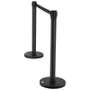 VEVOR Crowd Control Stanchions, 2-Pack Crowd Control Barriers, Carbon Steel Baking Painted Stanchion Queue Post with 6.5FT Black Retractable Belt, Belt Barriers Line Divider for Exhibition, Airport