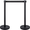 VEVOR Crowd Control Stanchions, 6-Pack Crowd Control Barriers with 3PCS 6.5FT Retractable Belt, Stanchion Posts Queue Pole for Crowd Control Barriers, Easy Assembly