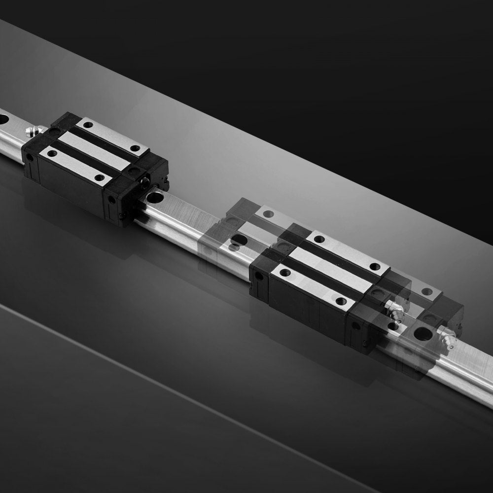 VEVOR Linear Rail Guide Kit, HGR20, 2PCS 600 mm (23.62 inch) Linear Rails and 1PCS Ball Screw, 4PCS Slide Blocks, with BF12/BK12 End Support, Coupling, and Nut Housing, for DIY CNC Routers Lathes