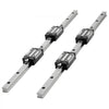 VEVOR Linear Rail Guide Kit, HGR20, 2PCS 600 mm (23.62 inch) Linear Rails and 1PCS Ball Screw, 4PCS Slide Blocks, with BF12/BK12 End Support, Coupling, and Nut Housing, for DIY CNC Routers Lathes