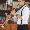 VEVOR Straight Soprano Saxophone, B Flat, Brass Saxophone Beginner Kit with Carrying Case, Mouthpiece, Cleaning Cloth Rod, Gloves, Neck Strap, 23 Keys Soprano Sax Kit, for Beginners Students, Gold