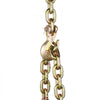 VEVOR G80 Transport Binder Chain, 3/8" x 10.3' Tow Chain with Clevis Grab Hooks, 7100 lbs Safe Working Load, Heavy Duty Trailer Logging Chain for Transporting Towing Truck Tie Down Binding Equipment