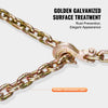 VEVOR G80 Transport Binder Chain, 5/16" x 10.3' Tow Chain with Clevis Grab Hooks, 4900 lbs Safe Working Load, Heavy Duty Trailer Logging Chain for Transporting Towing Truck Tie Down Binding Equipment