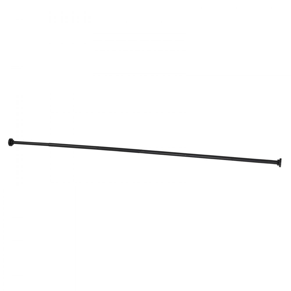 VEVOR Shower Curtain Rod, 28-76 Inches, 1 Inch Diameter, Adjustable Spring Tension Stainless Steel Telescoping Rod with Holders, No Drilling Non-Slip for Bathroom, Closet, Window, Room Divider, Black