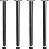VEVOR 28 Inch Adjustable Desk Legs, Reinforced Steel Office Table Furniture legs Set of 4 for DIY, 1200 lbs Load Capacity Heavy Duty Desk Legs, Quick Instalation Legs with Adjustable Foot Cup Black