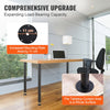 VEVOR 30 Inch Adjustable Desk Legs, Reinforced Steel Office Table Furniture legs Set of 4 for DIY, 1200 lbs Load Capacity Heavy Duty Desk Legs, Quick Instalation Legs with Adjustable Foot Cup Black