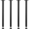 VEVOR 30 Inch Adjustable Desk Legs, Reinforced Steel Office Table Furniture legs Set of 4 for DIY, 1200 lbs Load Capacity Heavy Duty Desk Legs, Quick Instalation Legs with Adjustable Foot Cup Black