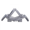 VEVOR Modular Kids Play Couch, Sectional Toddler Sofa with Armrests, 28D Sponge & Short Pile, Convertible Kids Modular Couch DIY Creative Combination for Playroom, Bedroom, Living Room, 10 Pcs, Gray