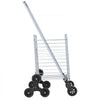 VEVOR Grocery Shopping Cart, 45L Stair Climbing Shopping Cart with 360° Rolling Swivel Wheels, Stair Climber Utility Cart with Tri-Wheels, Foldable Collapsible & Lightweight for Laundry Travel, Silver