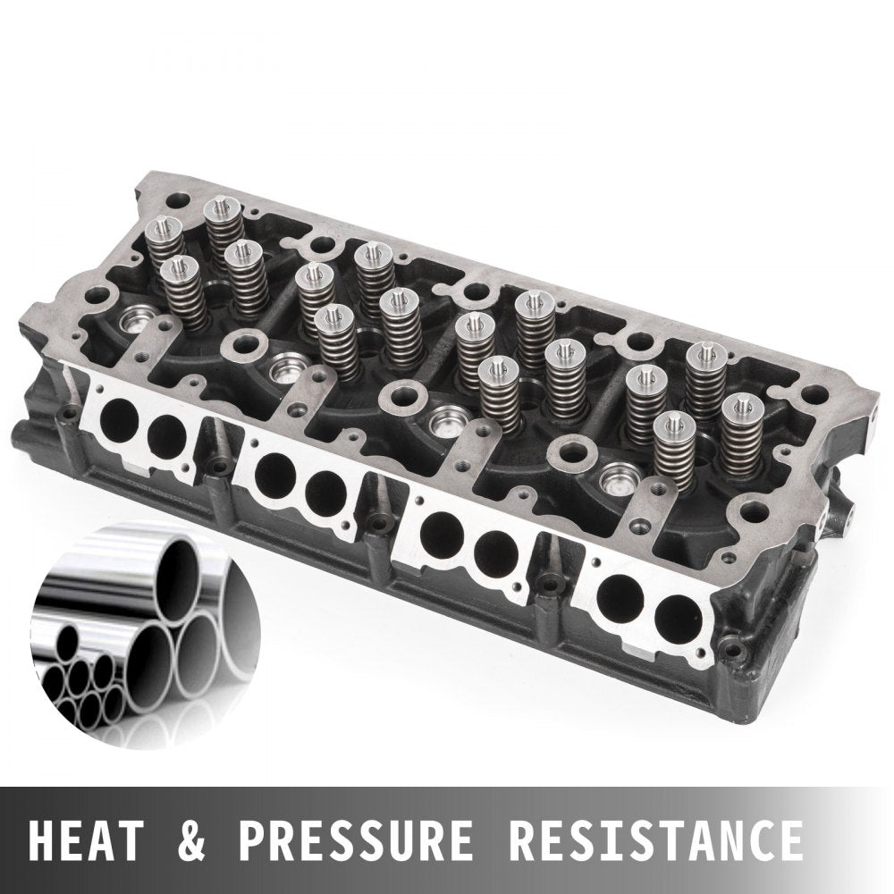VEVOR Cylinder Head Assembled, Engine Cylinder Head Assembly Replacement 6.4L, Cast Iron Cylinder Head Fit for 08-10 Ford F250 F350 F450 F550