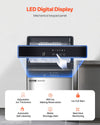 VEVOR commercial ice maker LED digital display features and alerts