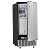 VEVOR Undercounter Built-in Ice Maker, 80 Lbs/Day Under Counter Ice Maker Machine with Reversible Door Stainless Steel, Freestanding Ice Maker for Commercial Home Kitchen, Electric Drainage