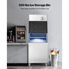 VEVOR Commercial Ice Maker Machine, 550LBS/24H Ice-Making Machine with 300LBS Stainless Steel Storage Bin, Auto Self-Cleaning Ice Maker with Touchscreen for Bar Cafe Restaurant Business Commercial