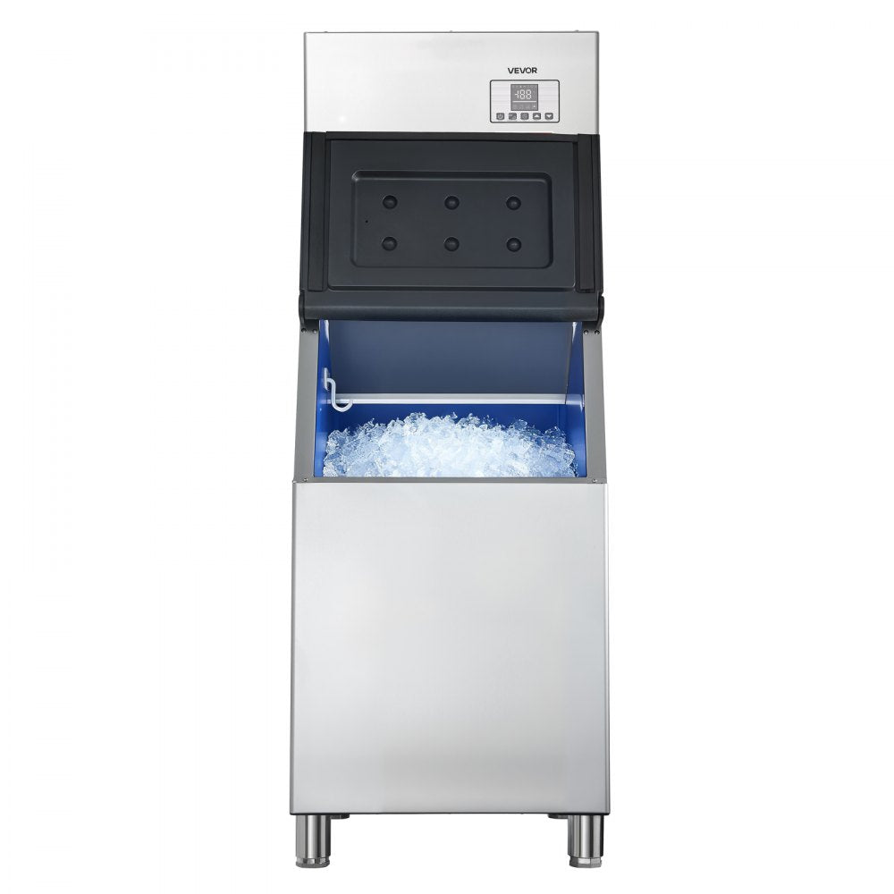 VEVOR Commercial Ice Maker Machine, 550LBS/24H Ice-Making Machine with 300LBS Stainless Steel Storage Bin, Auto Self-Cleaning Ice Maker with Touchscreen for Bar Cafe Restaurant Business Commercial