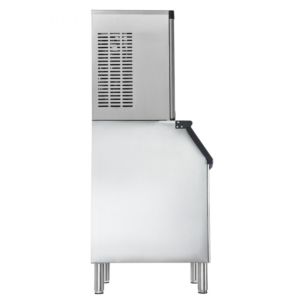 VEVOR Commercial Ice Maker Machine, 800LBS/24H Ice-Making Machine with 300LBS Stainless Steel Storage Bin, Auto Self-Cleaning Ice Maker with Touchscreen for Bar Cafe Restaurant Business Commercial