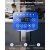 VEVOR Commercial Ice Maker Machine with Pump, 100 lbs/24h with 30 lbs Storage Capacity, Built-in/Freestanding/Under Counter, Stainless Steel Ice Maker with LED Display & Self-Cleaning, for Home Bar