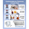 VEVOR Commercial Ice Maker Machine with Pump, 130 lbs/24h with 30 lbs Storage Capacity, Built-in/Freestanding/Under Counter, Stainless Steel Ice Maker with LED Display & Self-Cleaning, for Home Bar