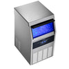 VEVOR Commercial Ice Maker Machine with Pump, 160 lbs/24h with 30 lbs Storage Capacity, Built-in/Freestanding/Under Counter, Stainless Steel Ice Maker with LED Display & Self-Cleaning, for Home Bar