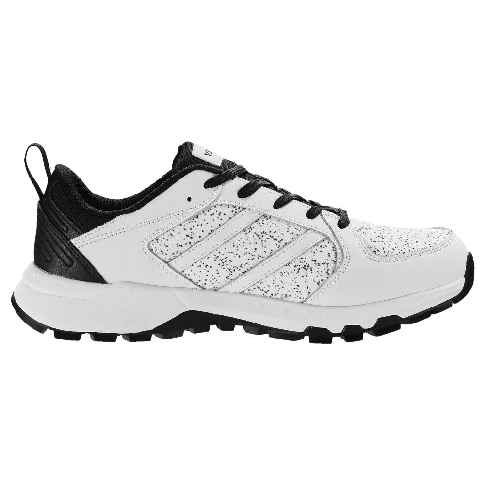VEVOR Cross Training Shoes, W Width Sneakers US Size 8, Wide Toe Box Shoes with Arch Support & Adjustable Lace-up, Training Shoes for Running, Gymnastics, Dog Walking, and Weightlifting (White)