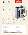 VEVOR Automatic Home Beer Brewer, 1500W Electric Beer Brewing Machine, 3.43 Gal All-in-One Home Brewer with Mash Boil Device, 304 Stainless Steel Internal Tank, Auto Temperature & Pressure Control
