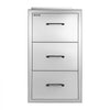 VEVOR Outdoor Kitchen Drawers, 20"W x 30"H x 16"D, Paper Towel Dispenser, for BBQ Island Storage, Patio Bars and Grill Station, with Handle, Built-In BBQ Island Drawers Organize Cookware Accessories