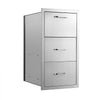 VEVOR Outdoor Kitchen Drawers, 30"W x 21"H x 16"D, Paper Towel Dispenser, for BBQ Island Storage, Patio Bars and Grill Station, with Handle, Built-In BBQ Island Drawers Organize Cookware Accessories