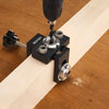 VEVOR Doweling Jig Kit, Self Centering Dowel Drill Jig for Straight Holes, Aluminum Alloy Woodworking Joints Tool with 3 Size Drill Bits 5/16", 3/8", and 19/32", Adjustable Width, for Wood Working