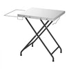 VEVOR Folding Grill Table 24x20in Camping Prep Tables Carbon Steel Tabletop, Lightweight & Compact for Picnic BBQ Tailgating, 70 lbs Capacity, Outdoor Pizza Oven Stand with Garage Rack, Tissue Holder