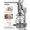 VEVOR Manual Citrus Juicer, 15" Tall Hand Press Orange Juicer, Manual Fresh Juice Extractor for Lemon Pomegranate Grapefruit, Heavy-Duty Cast Iron, Easy to Clean, Home & Commercial Use, Silver Gray