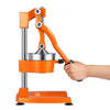 VEVOR Manual Citrus Juicer, 15" Tall Hand Press Orange Juicer, Manual Fresh Juice Extractor for Lemon Pomegranate Grapefruit, Heavy-Duty Cast Iron, Easy to Clean, Home & Commercial Use, Orange