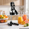 VEVOR Manual Citrus Juicer, 19" Tall Hand Press Oranges Juicer, Manual Fresh Juice Extractor for Lemon Pomegranate Grapefruit, Heavy-Duty Cast Iron, Easy to Clean, Home & Commercial Use, Black