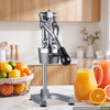 VEVOR Manual Citrus Juicer, 19" Tall Hand Press Orange Juicer, Manual Fresh Juice Extractor for Lemon Pomegranate Grapefruit, Heavy-Duty Cast Iron, Easy to Clean, Home & Commercial Use, Silver Gray