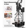 VEVOR Manual Citrus Juicer, 15" Tall Hand Press Oranges Juicer, Manual Fresh Juice Extractor for Lemon Pomegranate Grapefruit, Heavy-Duty Cast Iron, Easy to Clean, Home & Commercial Use, Black