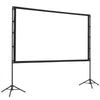 VEVOR Projector Screen with Stand, 100 Inch 160° Wide Angle Indoor Outdoor Projection Screen, 16:9 4K HD Wrinkleless Portable Dual-Tripod Screens with Carry Bag, for Movie Home Theater Presentation