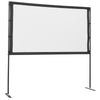 VEVOR Projector Screen with Stand, 80 Inch 160° Wide Angle Indoor Outdoor Projection Screen, 16:9 4K HD Wrinkleless Portable Dual-Stand Screens with Carry Bag, for Movie Home Theater Presentation