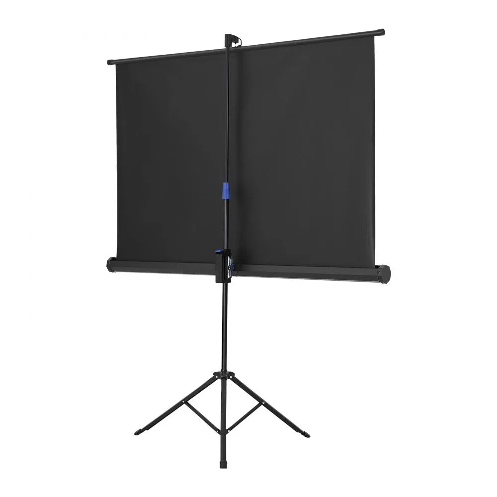 VEVOR Projector Screen with Stand, 60 Inch 160° Wide Angle Indoor Outdoor Projection Screen, 16:9 4K HD Wrinkleless Portable Tripod Screens with Carry Bag, for Movie Home Theater Office Presentation