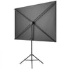 VEVOR Projector Screen with Stand, 80 Inch 160° Wide Angle Indoor Outdoor Projection Screen, 16:9 4K HD Wrinkleless Portable Tripod Screens with Carry Bag, for Movie Home Theater Office Presentation