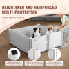 VEVOR Dog Whelping Box, 48 x 48 x 18.1in Whelping Box for Dogs and Puppies, Whelping Pen for Puppies, Dog Birthing Box with Rails and Washable Pee Pad, Whelping Box for Large Breed Dogs, White