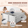 VEVOR Dog Whelping Box, 48 x 48 x 18.1in Whelping Box for Dogs and Puppies, Whelping Pen for Puppies, Dog Birthing Box with Rails and Washable Pee Pad, Whelping Box for Large Breed Dogs, White