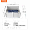 VEVOR Dog Whelping Box, 48 x 48 x 18.1in Whelping Box for Dogs and Puppies, Whelping Pen for Puppies, Dog Birthing Box with Rails and Washable Pee Pad, Whelping Box for Large Breed Dogs, White
