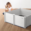 VEVOR Dog Whelping Box, 48 x 48 x 18.1in Whelping Box for Dogs and Puppies, Whelping Pen for Puppies, Dog Birthing Box with Rails and Washable Pee Pad, Whelping Box for Large Breed Dogs, White