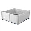 VEVOR Dog Whelping Box, 48 x 48 x 18.1in Whelping Box for Dogs and Puppies, Whelping Pen for Puppies, Dog Birthing Box with Rails and Washable Pee Pad, Whelping Box for Large Breed Dogs, White