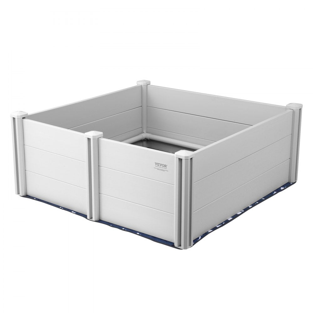 VEVOR Dog Whelping Box, 48 x 48 x 18.1in Whelping Box for Dogs and Puppies, Whelping Pen for Puppies, Dog Birthing Box with Rails and Washable Pee Pad, Whelping Box for Large Breed Dogs, White