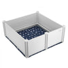 VEVOR Dog Whelping Box, 48 x 48 x 18.1in Whelping Box for Dogs and Puppies, Whelping Pen for Puppies, Dog Birthing Box with Rails and Washable Pee Pad, Whelping Box for Large Breed Dogs, White