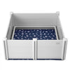 VEVOR Dog Whelping Box, 48 x 48 x 18.1in Whelping Box for Dogs and Puppies, Whelping Pen for Puppies, Dog Birthing Box with Rails and Washable Pee Pad, Whelping Box for Large Breed Dogs, White