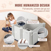 VEVOR Dog Whelping Box, 28.3 x 28.3 x 18.1in Whelping Box for Dogs and Puppies, Whelping Pen for Puppies, Dog Birthing Box with Rails and Washable Pee Pad, Whelping Box for Small Breed Dogs, White