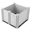 VEVOR Dog Whelping Box, 28.3 x 28.3 x 18.1in Whelping Box for Dogs and Puppies, Whelping Pen for Puppies, Dog Birthing Box with Rails and Washable Pee Pad, Whelping Box for Small Breed Dogs, White