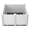 VEVOR Dog Whelping Box, 38.6 x 38.6 x 18.1in Whelping Box for Dogs and Puppies, Whelping Pen for Puppies, Dog Birthing Box with Rails and Washable Pee Pad, Whelping Box for Medium Breed Dogs, White