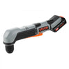 VEVOR Right Angle Drill 3/8 Inch Chuck 90 Degree Cordless Right Angle Drill, For Cabinets, Corners, Frames, Tight Spaces, Handles Both Wood and Metal Drilling, LED Lighting, with 2 Batteries and Charger